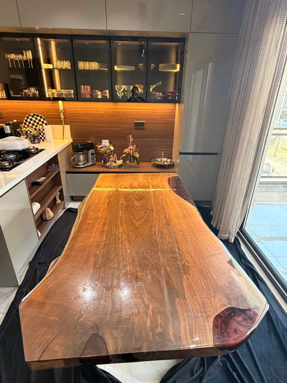 wood surface — before protection